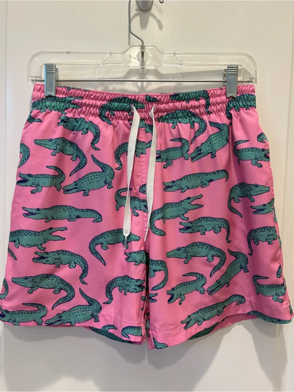 Chubbies Pink Alligator Swim Trunks Shorts Men’s Small 5.5” Inseam